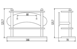 Держатель зубных щеток Haiba HB102 хром